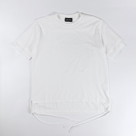 [ANDREA YA&#039;AQOV] Two Layers T-Shirt White