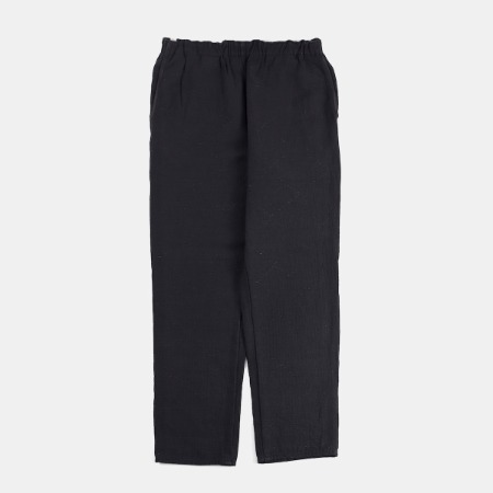 [Porter Classic] Sashiko Stretch Slim Pants Black