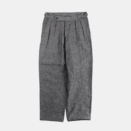 [Porter Classic] &quot;BRESSON&quot; Linen Gentlemen&#039;s Pants Grey