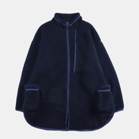 [Porter Classic] Fleece Shirt Jacket (Limited item) Navy