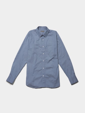 [k.h.r] Collar Stay Shirts Sky Blue