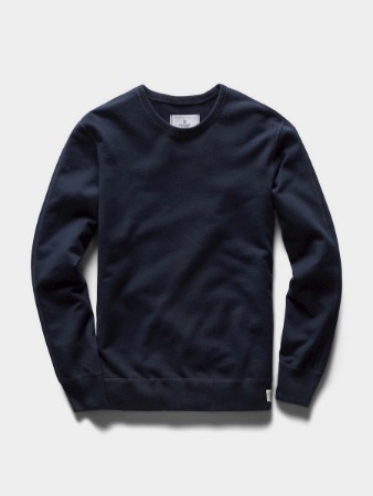 [Reigning Champ] Midweight Terry Crewneck Navy