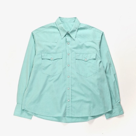 [Porter Classic] Old West Shirt Turquoise