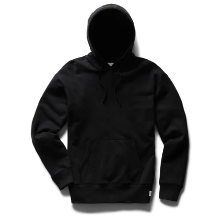 [Reigning Champ] Midweight Terry Relaxed Hoodie Black