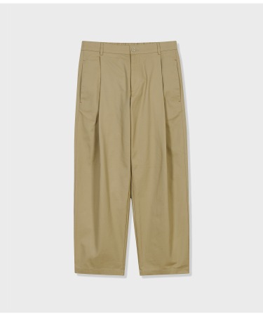 [BEARDED KID] Cotton Silhouette Pants Beige