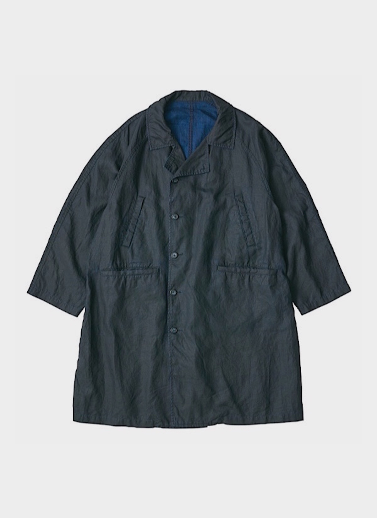 Farmer &#039;s Linen Work Coat indigo