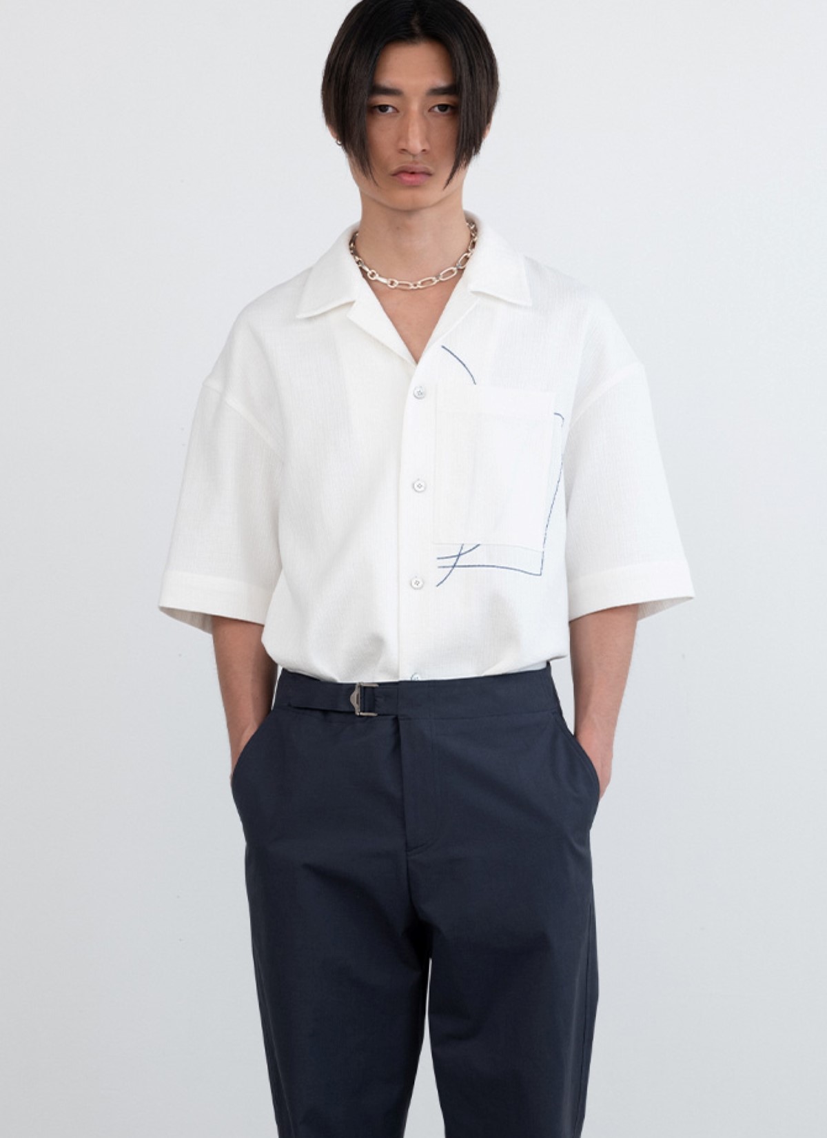 EMBROIDERED SHIRT WHITE