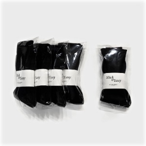 [SlickandEasy] Premium Pile Socks Black (With A.T.O. Dry Goods Co.) 4+1 Special Pack