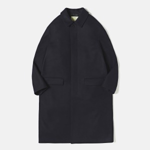 [POTTERY] Melton Wool Mac Coat Dark Navy