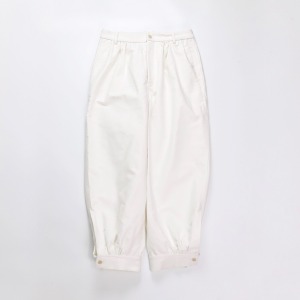 Cuffed Trousers White Brushed