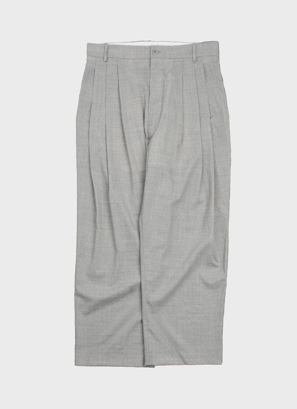 6 Pleat Pants Grey