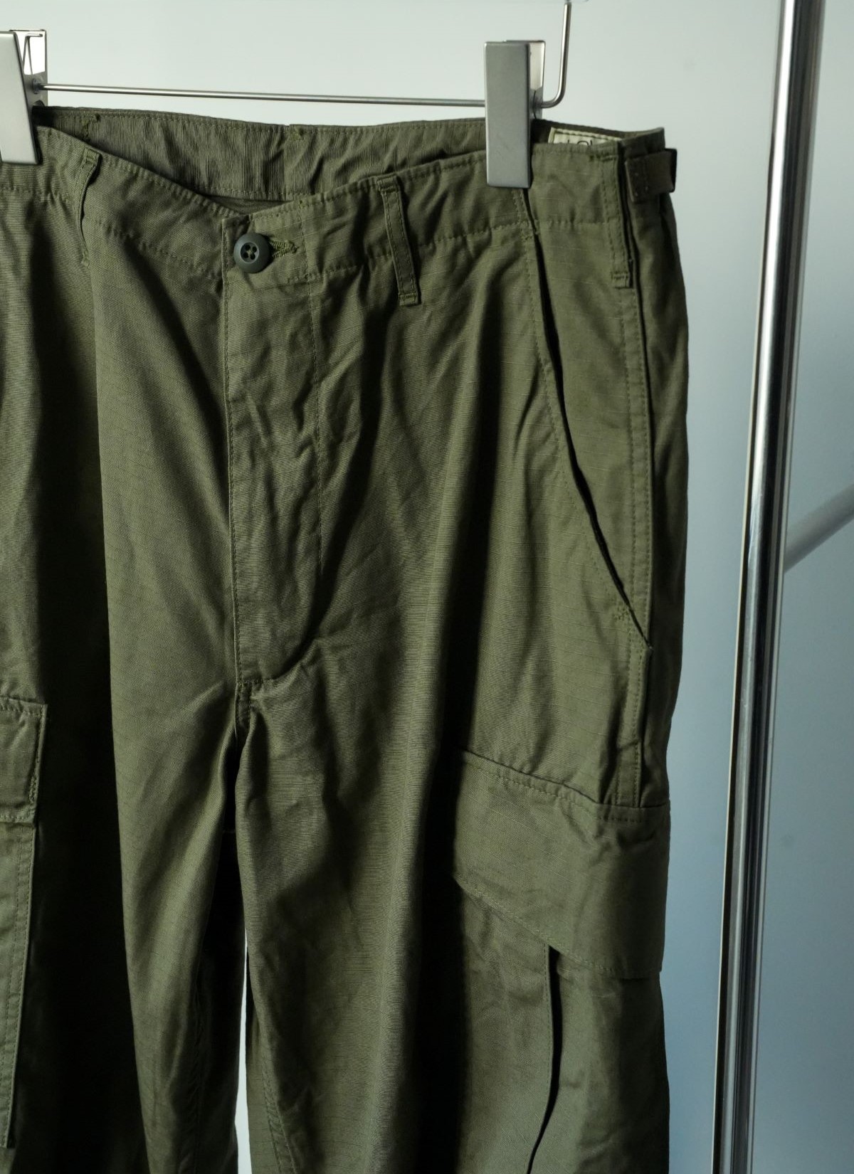 Vintage Fit 6 Pockets Cargo Pants Army Green