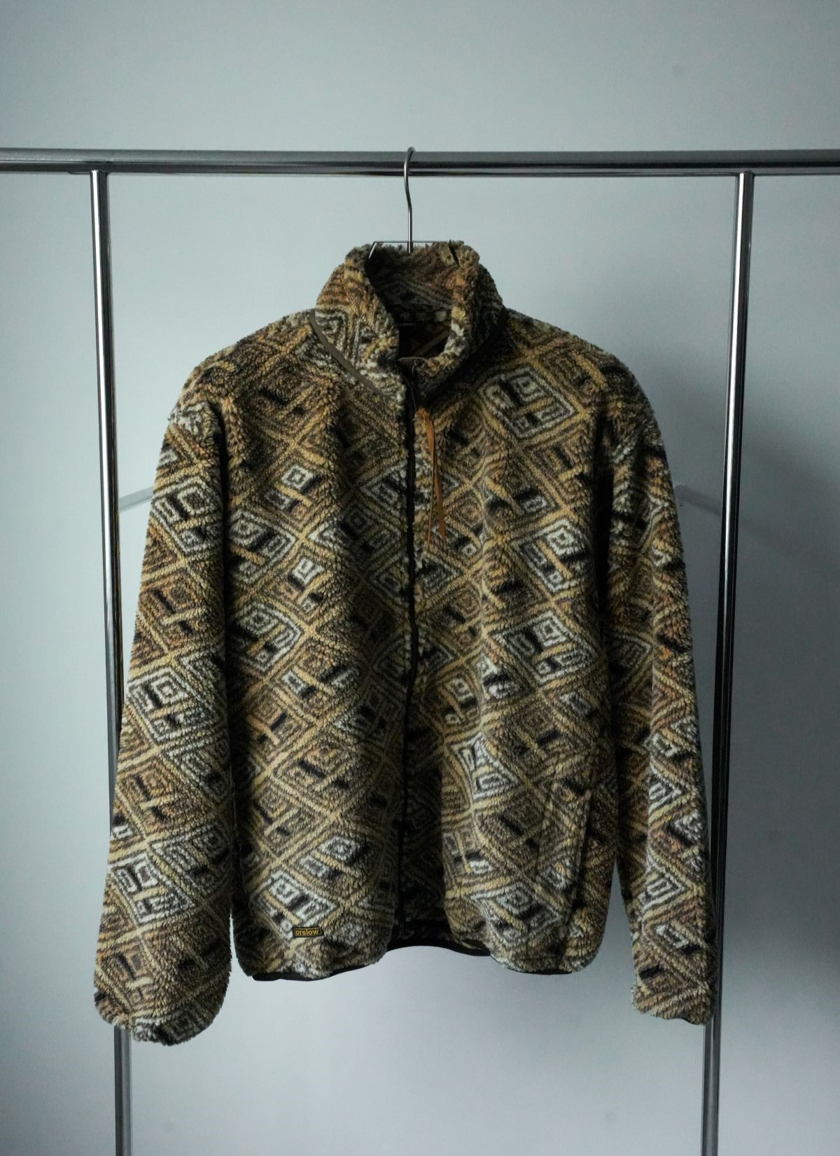 African Pattern Boa Fleece Jacket