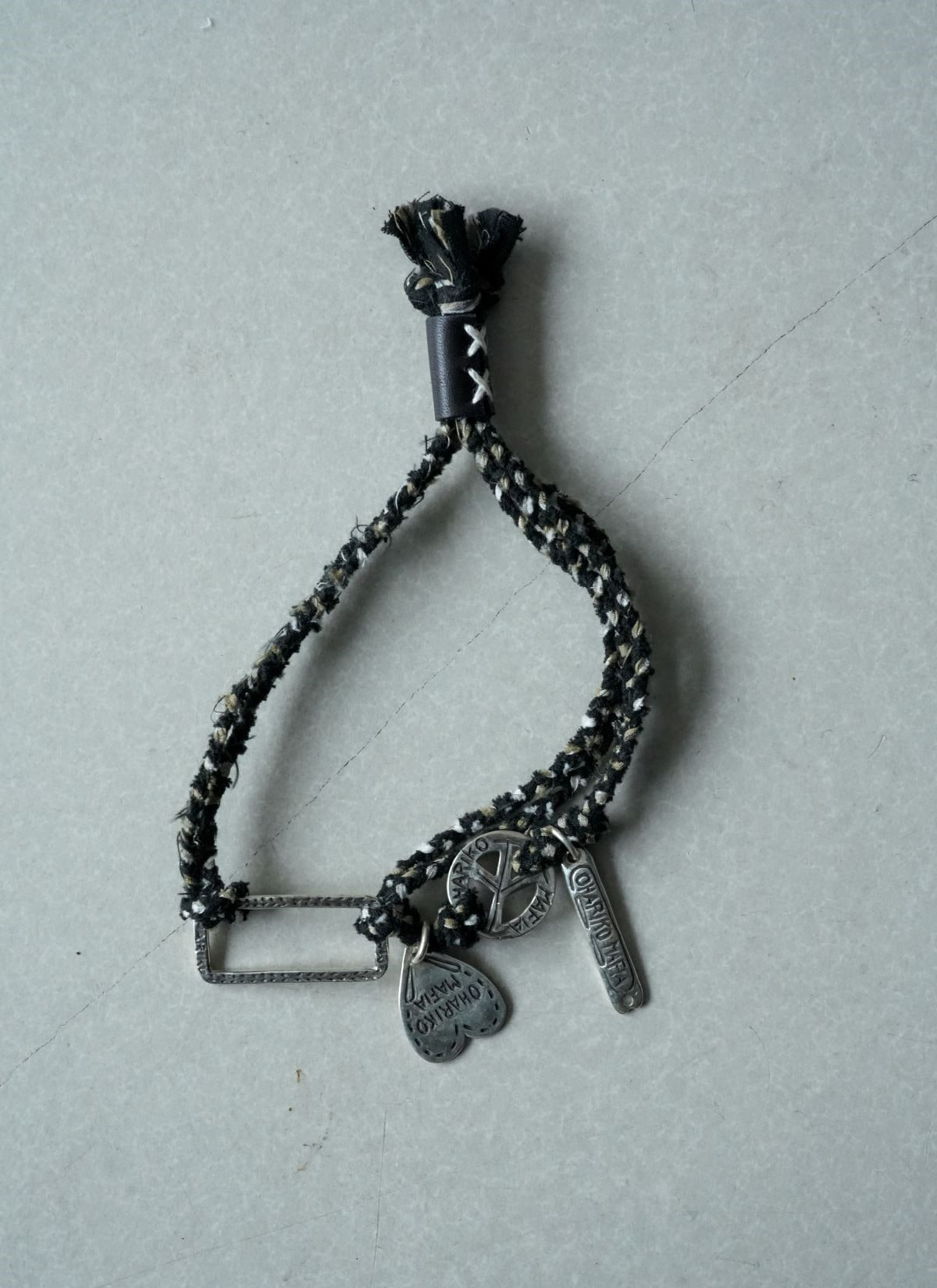 Ohariko Mafia Hagire Bracelet W/Silver Black