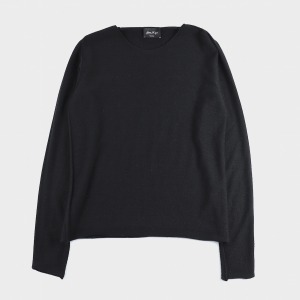 Crewneck Angora Sweater Black
