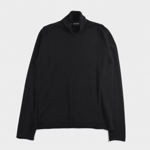 [ANDREA YA&#039;AQOV] Turtleneck Angora Sweater Black