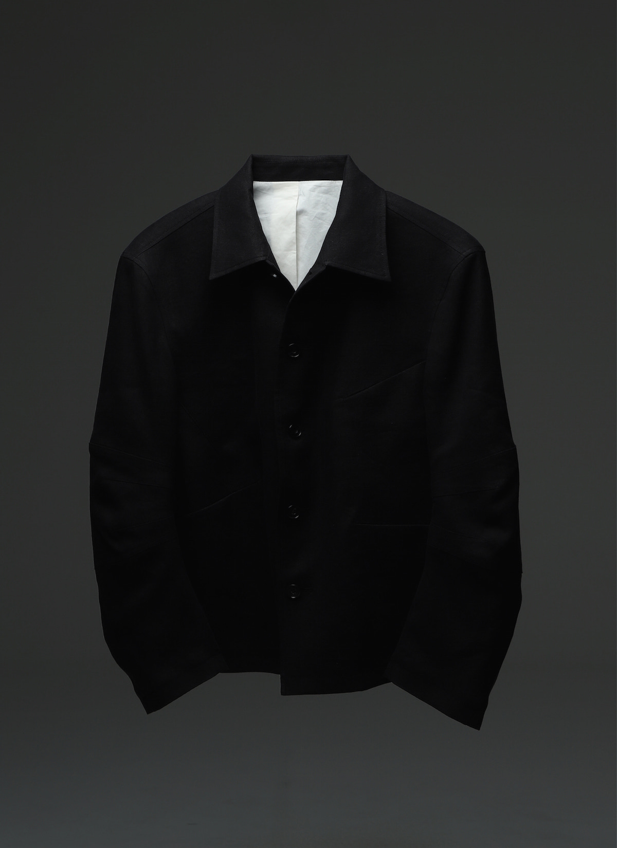 [Lcbx] O Elbow patch worker’s jacket (unbalance dart) (Tailor made)
