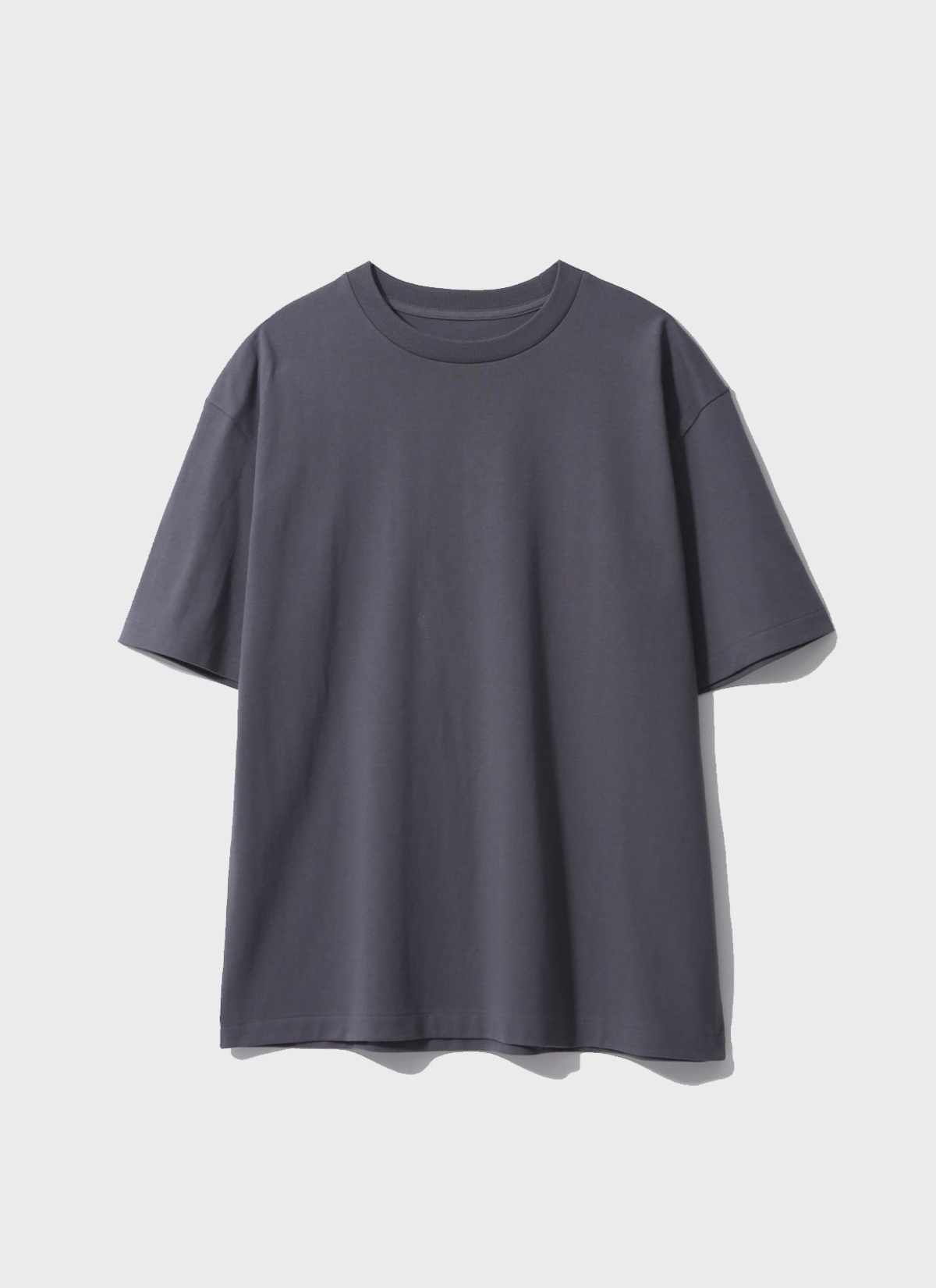 Plain Cotton T Shirts Dark Grey
