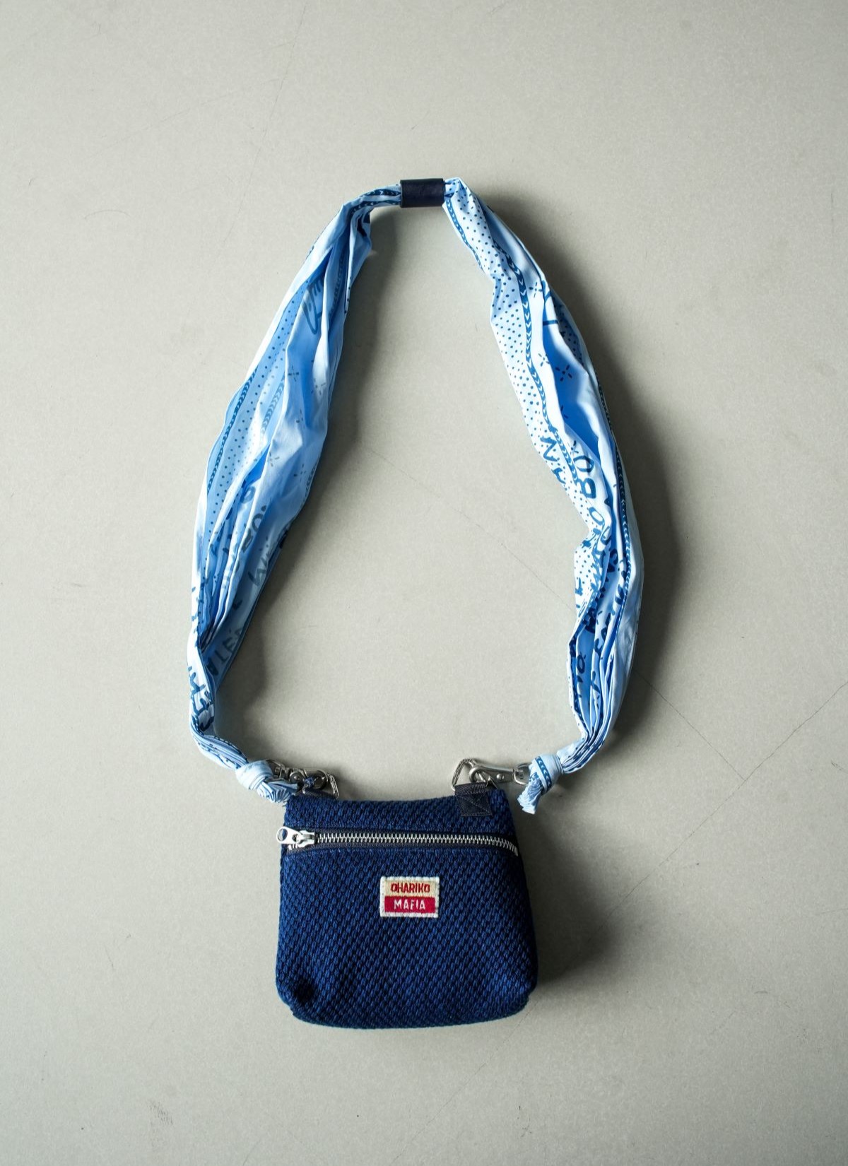 Ohariko Mafia Kendo Mini Shoulder Bag S W/Silver Navy
