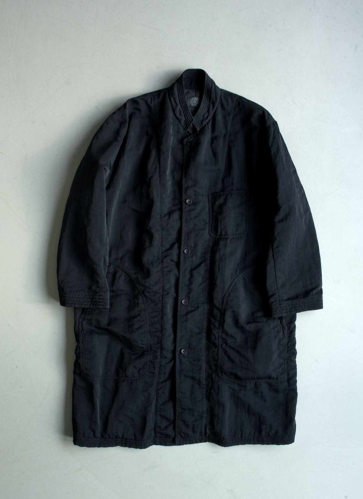 Super Nylon Military Coat Black